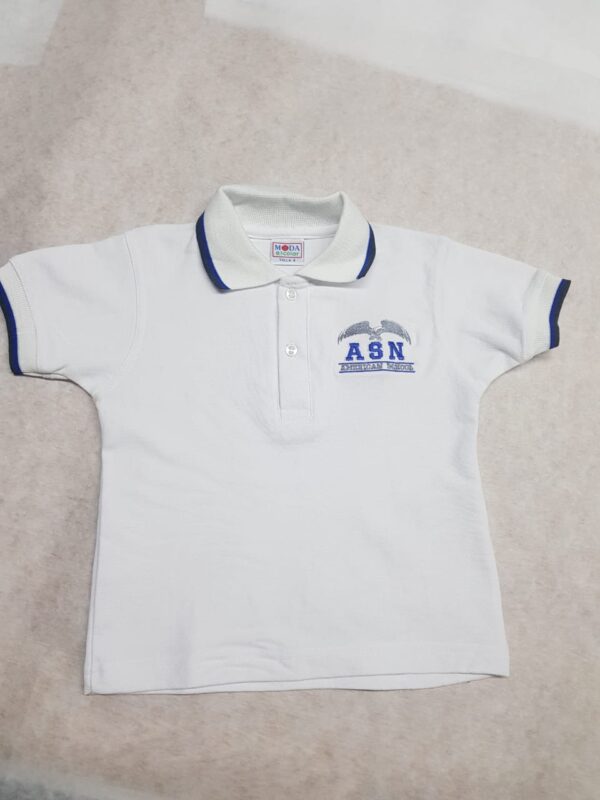 PLAYERA POLO BLANCA AES TALLA S